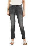 INKD Women's Stretchable Skinny Fit Jeans Graphite,Graphite