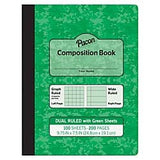 GREEN DUAL RULED COMPOSITION BOOK