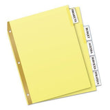 BINDER DVDER CLR TAB 5