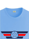 Adro Men'S Solid Regular Fit T-Shirt (Rn24-Cap-Sk_Sky Blue,Sky BlueApparel,XL