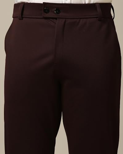 Toplot Men'S Formal Trousers || Slim Fit Men'S Wear Trousers || Stretchable Formal Pant Trousers || Trouser For Men (Formal-5181-Coffee-38),Coffee,38,B0DKBNSB45