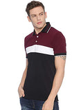 Adro Premium Men'S Regular Fit Polo T-Shirt (Burgundy, Xl)