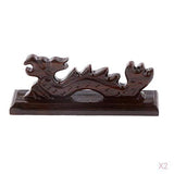 Enakshi Dragon Shape Black Sandalwood Chinese Writing Calligraphy Brush Pen Holder|Collectibles | Pens & Writing Instruments | C