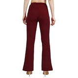 Leriya Fashion Women'S Regular Trousers (Lf-Tr-705-S) Maroon