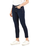 Inkd Women'S Contrast Stitch Stretchable Skinny Fit Jeans,Dark Night,Dark Night,34