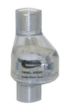 Valterra 200C05F PVC Swing/Spring Combination Check Valve, Clear, 1/2 FPT