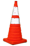 Eurow Reflective Collapsible Safety Cone, 28 Inches