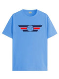 Adro Men'S Solid Regular Fit T-Shirt (Rn24-Cap-Sk_Sky Blue,Sky BlueApparel,XL