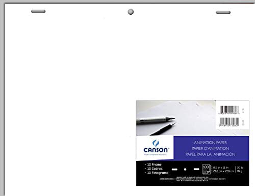 Canson Artist Series Comic Animation Acme Punched Paper, Bulk Pack, 8.5X11 Inches, 100 Sheets (20Lb) - Artist Paper For Adults A