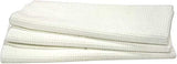 Eurow Microfiber Waffle Weave Kitchen Towel (3Pack, White)