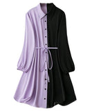 Leriya Fashion Midi Dress for Women| One Piece Dress for Women| Beach Dress for Women| Birthday Dress for Women (Small, Purple)