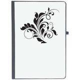 Udnag Ruled Notebook Diary Floral | Decorative Floral4, [A5 80Pages 80Gsm]