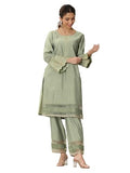 Libas Women'S Silk Blend Kurta Sets (49313_Green_Xl)