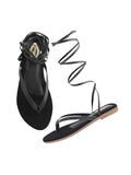 Shoetopia Women'S X-2 Flat Sandal-6 Kids Uk (X-2-Black)-Eu39,Black,6,B0D76XTC7R