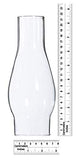 B&P Lamp 2 5/8 Inch by 8 1/2 Inch Glass Lamp Chimney with 3/4 Frosted Design for Vintage and Antique Style Lamps