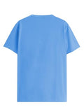 Adro Mens Printed T-Shirt For Men | R22-M-Pc-Sk-2Xl Sky Blue