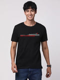 Adro Men'S Graphic Printed 100% Cotton T-Shirt - Regular Fit, Printed T-Shirts For Men (Rn24-Rac-Bl_Black_L)