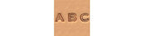 Tandy Leather Craftool? Alphabet Stamp Set 1/4 (6 mm) Open Face 490900