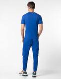 Fyltr Men'S Crewneck T-Shirt & Cargo Jogger Co-Ord Set - 100% Cotton | Half Sleeve T-Shirt| Jogger With Side & Cargo Pockets,Cosmic Cobalt,Cosmic Cobalt,2Xl