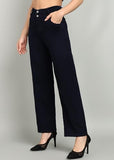 Nifty Women'S Denim Stretchable 2-Button Straight Fit Jeans (1472_Blu_28_Blue_28)