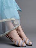 Shoetopia Emberoidered Peach Flat Mules For Women & Girls /Eu41,Peach,8,B0F317CJV2