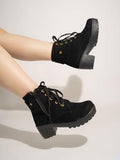 Shoetopia Girls Bt-608 Black Ankle Boot - 4 Uk (Girls-Bt-608-Black),Black,4,B0CQK5HNX9