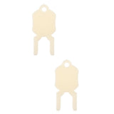 OKUMEYR 2pcs Toilet Paper Dispenser Key Replacement Keys for Commercial Tissue Dispenser Versatile Accessory for Use