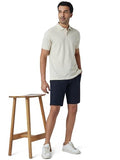 Xyxx Men Twill Cotton Chinos Shorts, Regular Fit, Solid, Pack Of 1, Cb1Sht02_30, Midnight Blue, 30