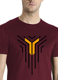 Adro Men'S Graphic Design Printed T-Shirts (Rnr-M-Lnl-Mr_Maroon_2Xl)