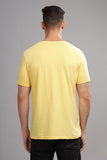 Adro Men'S Solid Regular Fit T-Shirt (Rn24-Ar2-Ly_Light Yellow