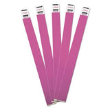 Crowd Management Wristbands, Sequentially Numbered, 10 x 3/4, Purple, 100/Pack