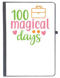 Udnag Ruled Notebook Diary Teacher Student | 100 Magical Days Copy, [A5 80Pages 80Gsm]