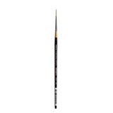 KINGART Premium Original Gold 9350-1 Liner Series Artist Brush, Golden Taklon Synthetic Hair, Short Handle, for Acrylic, Waterco
