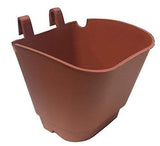 Cappl Plastic Vertical Garden Wall Hanging Pot (12.5 Cm, 25 Pots, Terracotta)
