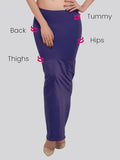 Clovia Womens Petticoat Style Saree Shapewear With Side Slit (Sw0023P08_Blue_M)