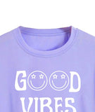 Toplot Text Printed Round Neck Crop Top For Women (Vibes-Crop-Top-5202-Purple-M),Purple,,B0DCTJTB9D
