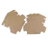 TRENDIVIBE 2x10 Pieces Folding Kraft Paper Box Candy Gift Candle Soap Gift Packaging Box
