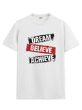 Adro Men'S Solid Regular Fit T-Shirt (Rn24-Dba-Wh_White,WhiteApparel,S