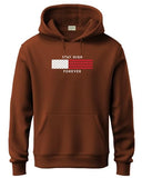 ADRO Hoodies for Men 320 GSM Soft Cotton Hoodie Fabric Long Lasting Printed Hoodies for Winter | Mens Hoodies | Sweatshirt for Men|H24-FLAG-BR-S,Downtown Brown
