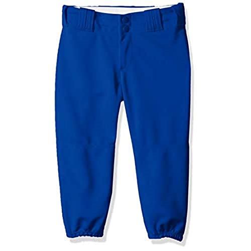 Alleson Athletic Girls Medium (23-25,, W) Athletic Fast Pitch Softball Belt Loop Pants, Royal