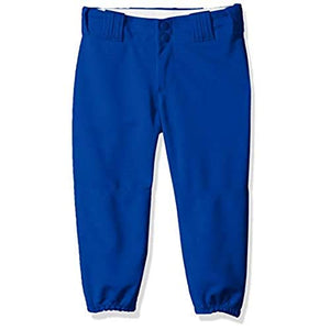 Alleson Athletic Girls Medium (23-25,, W) Athletic Fast Pitch Softball Belt Loop Pants, Royal