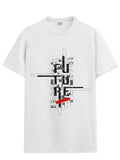 Adro Men'S Graphic Printed 100% Cotton T-Shirt - Regular Fit, Printed T-Shirts For Men (Rn24-Ftr-Wh_White_Xl)