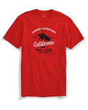 Adro Summer Adventures California Mens Printed T-Shirt (M, Red)