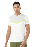 Pumpd Athleisure Mens Stylish T-Shirt For Gym -Drytech Anti-Odor Lightweight Soft Seams Uv Protect,Squat White,Squat White,M