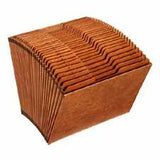 GlobeWeis 131 Accordion Open File, 31 Pockets, 1/3 Tab, Letter, Brown