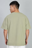 Fyltr Men'S Solid Fit Oversized T-Shirt (Fylss25Mts-303_Olive Pop,Olive Pop,Olive Pop,S
