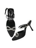 Shoetopia Embellished Black Pumps For Girls-Eu38,Bronze,5,B0D5HF2CCT