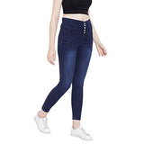 Nifty Women'S Denim Stretchable High Waist Jeans (1236, Blue, 30)