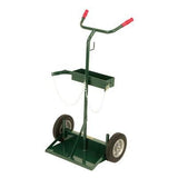 Harper Trucks 14286 46Inch High by 28Inch Wide Deluxe Welding Cylinder Hand Truck with 10Inch Solid Rubber Wheels