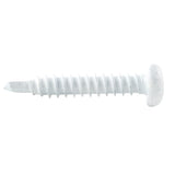 AP Products 012-PTK500W 8X1 White #8 Self-Tapping Pan Head Tri-Screws - 1, 500 Pack